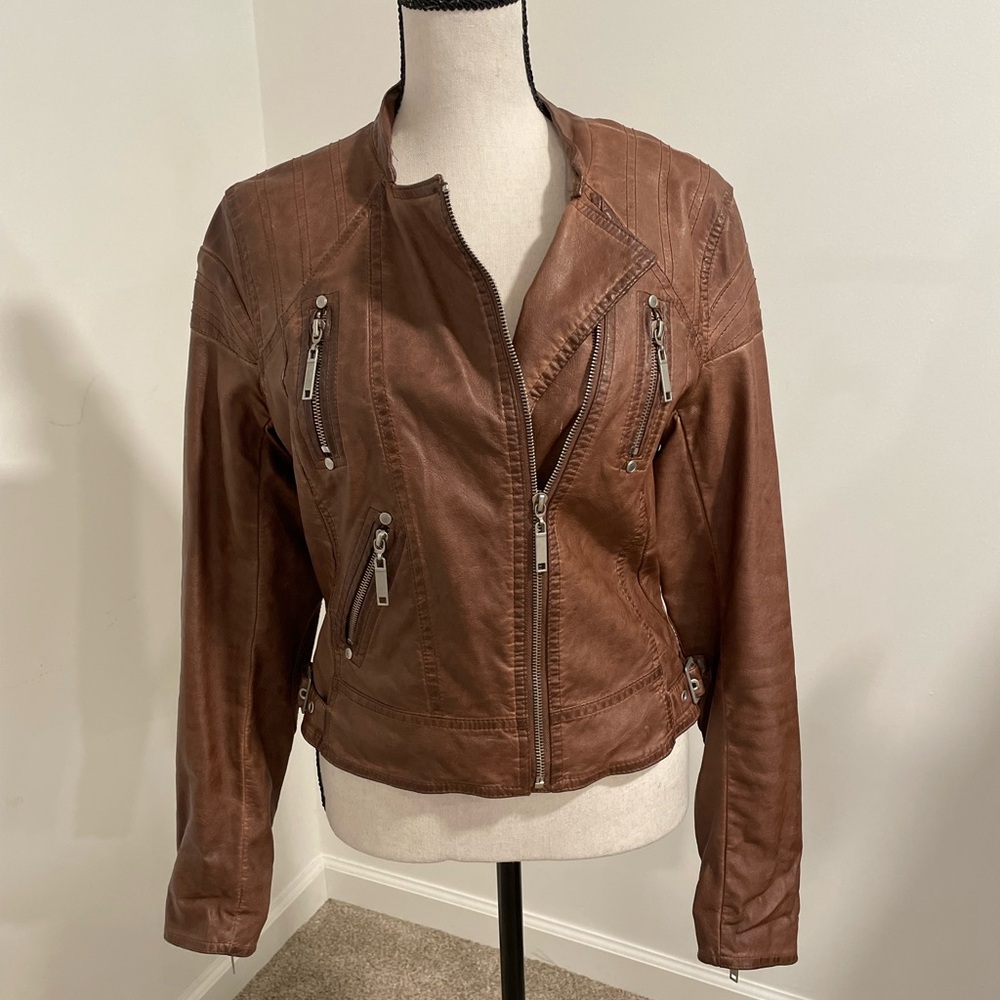 Brown Leather Women's Jacket